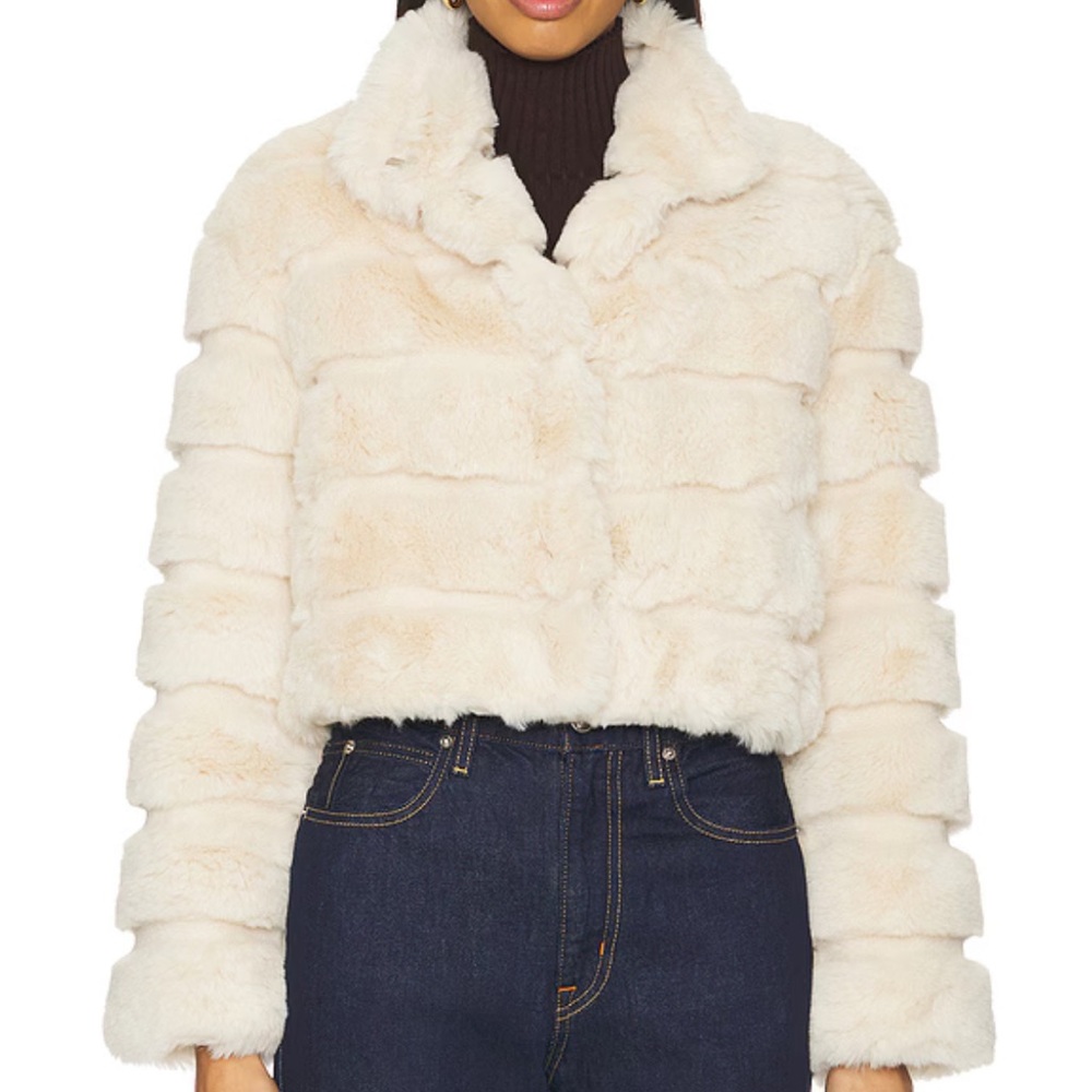 Adrienne Landau Goldie Jacket in Cream